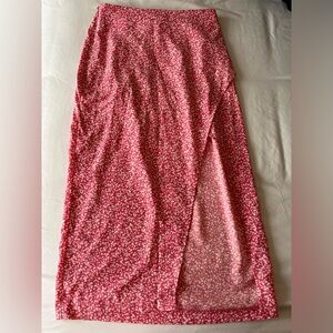 Abercrombie & Fitch Pink Midi Skirt